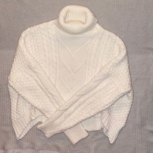 Drop Shoulder Crop Sweater